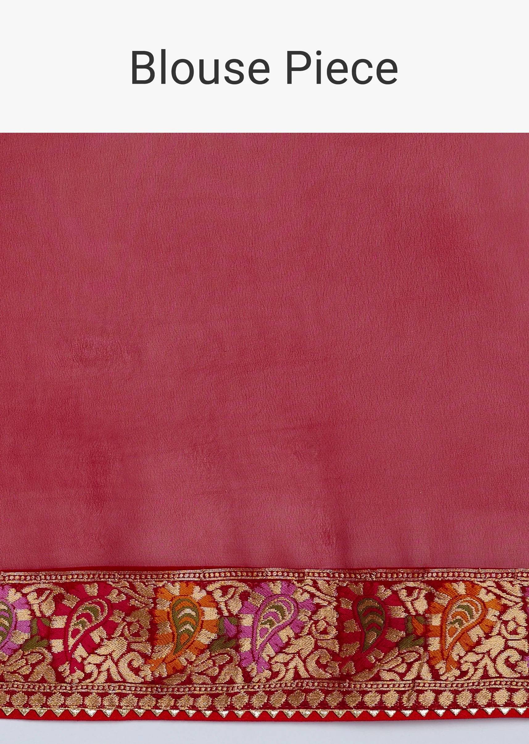 Red Dola Silk Handloom Banarasi Brocade Saree With Floral Jaal - Image 11
