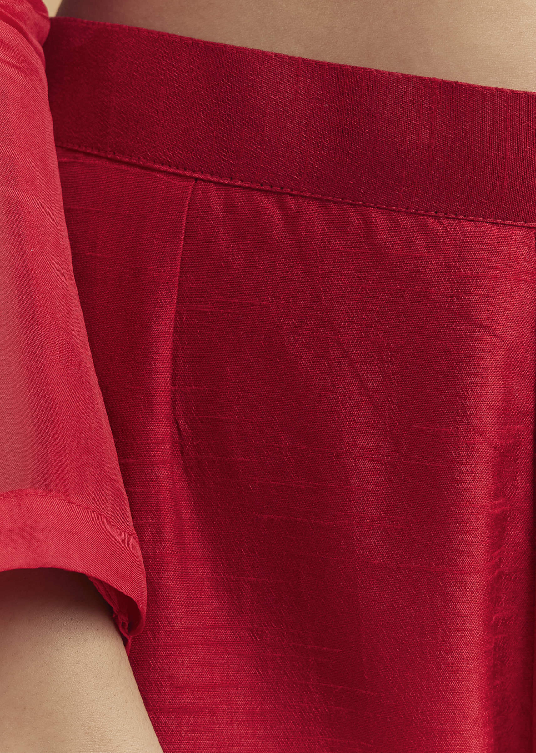 Red Organza Anarkali Suit With Intricate Resham Work - Image 6