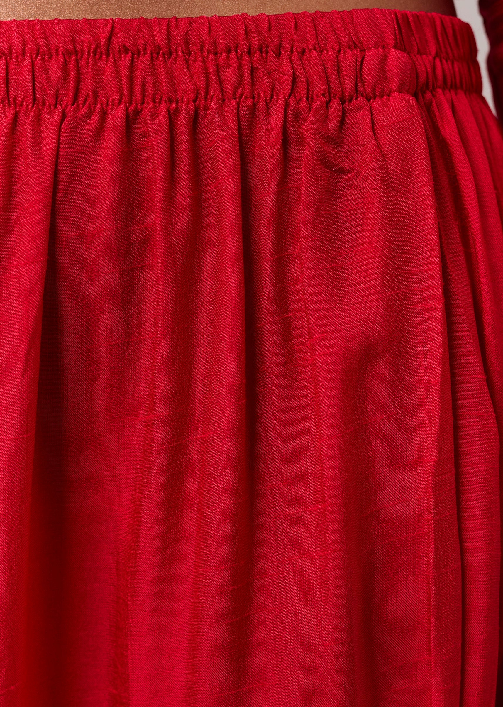 Red Resham Work Silk Anarkali Set - Image 6