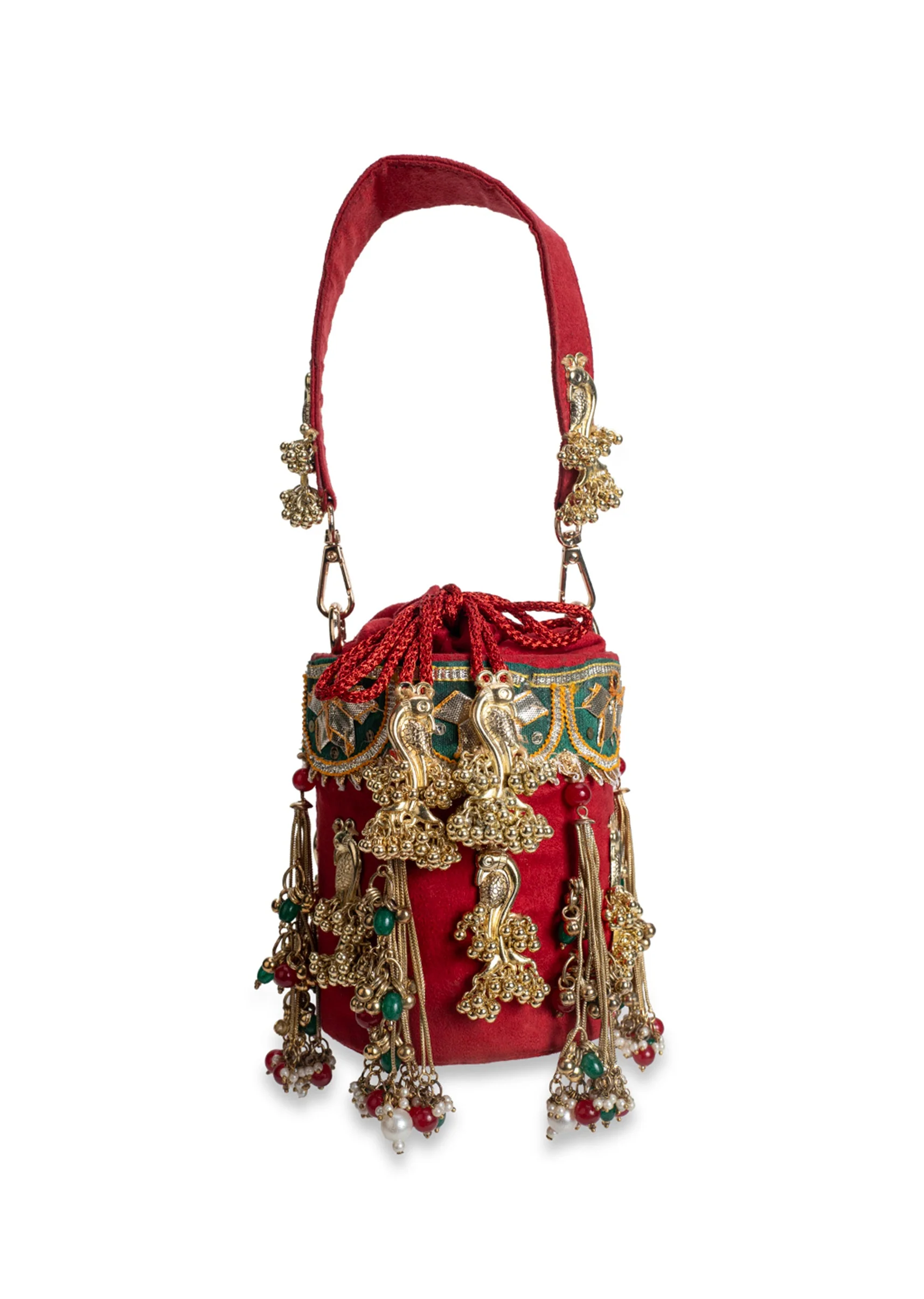 Red Velvet Potli Bag - Image 2