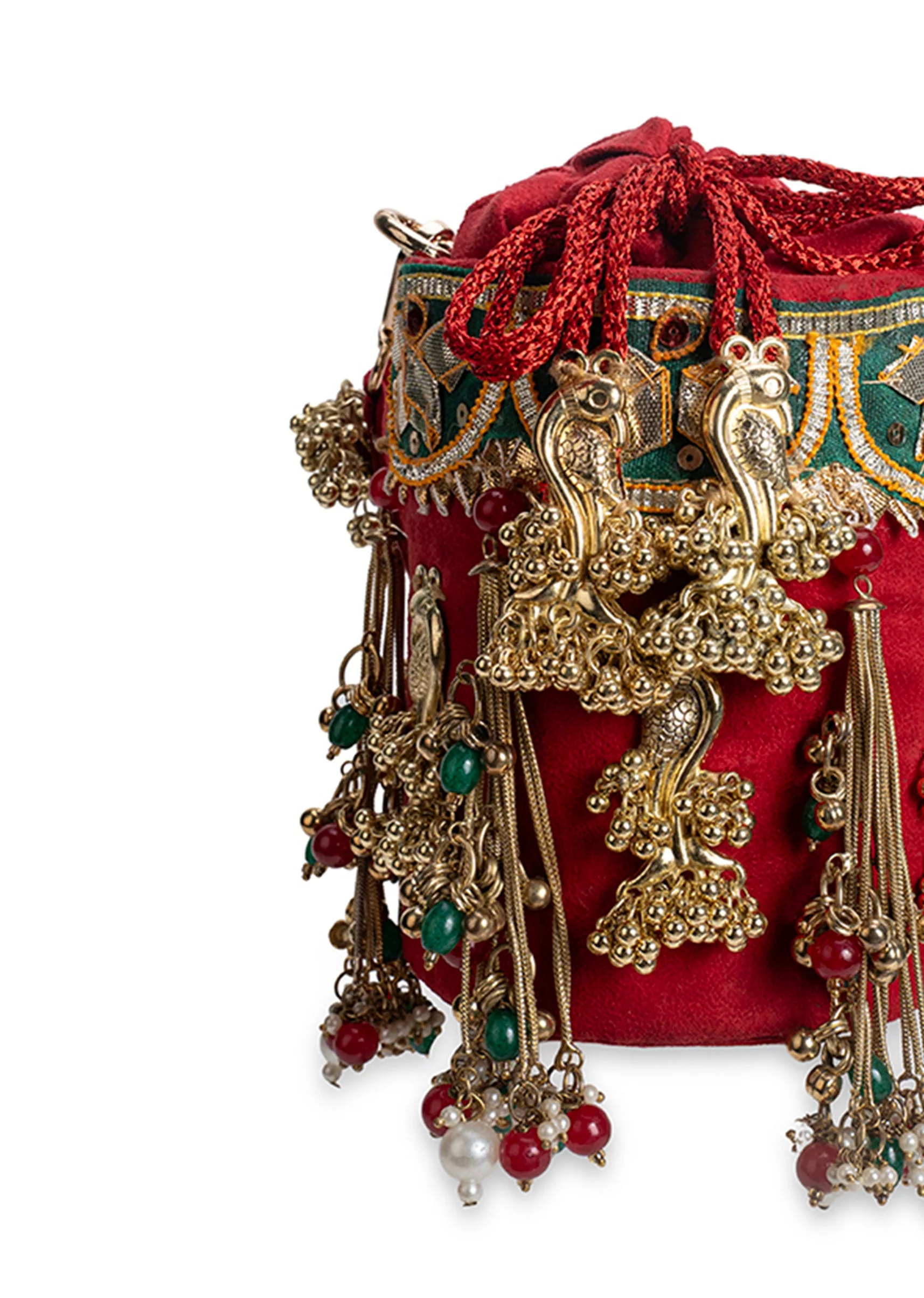 Red Velvet Potli Bag - Image 3