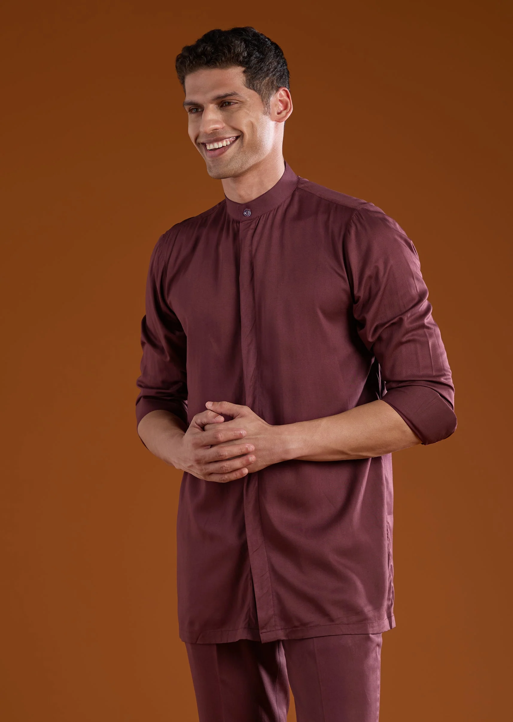 Red Zardozi Work Velvet Tuxedo and Pant Set - Image 6