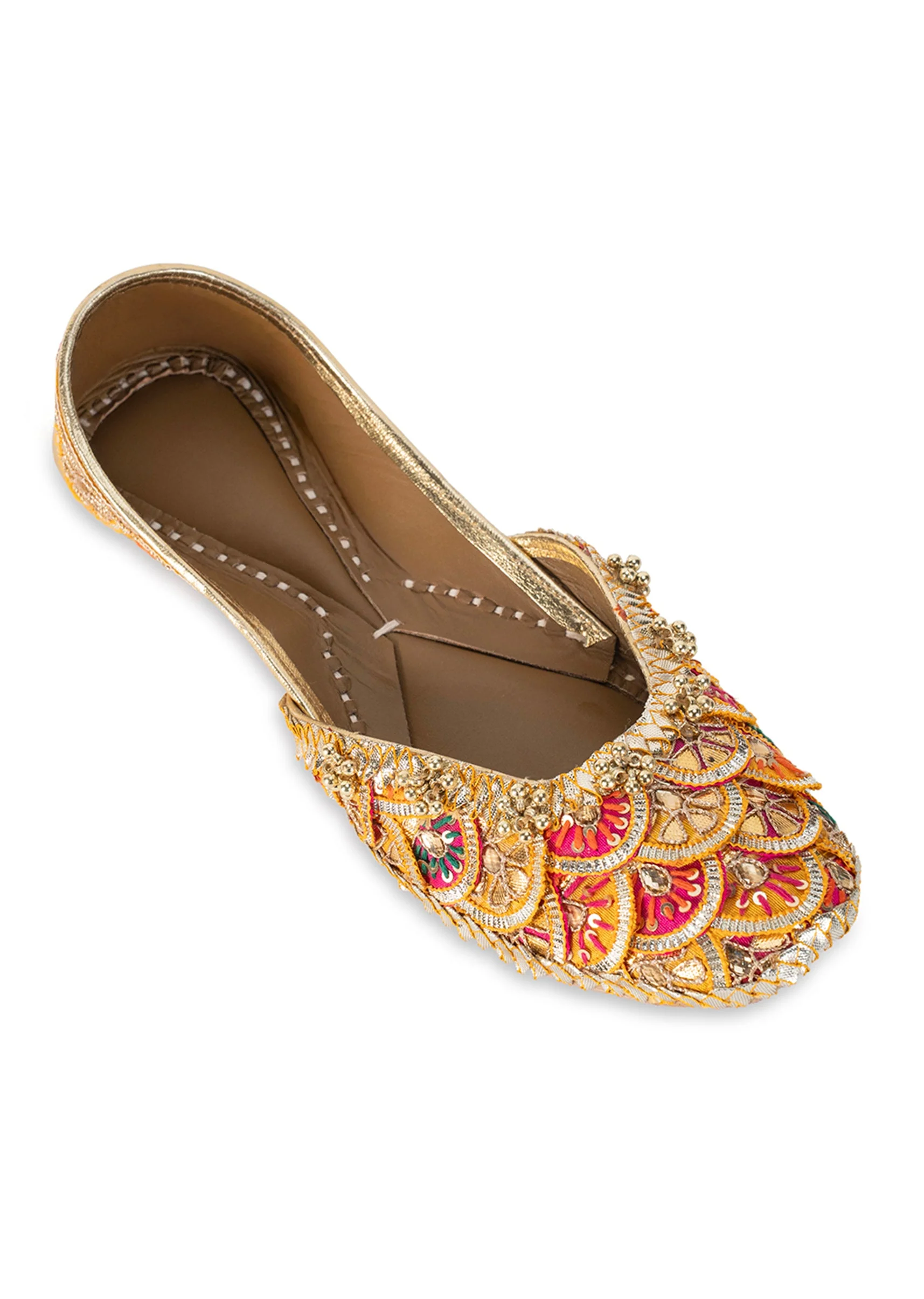 Rose Gold Embellished Kolhapuri - Image 5
