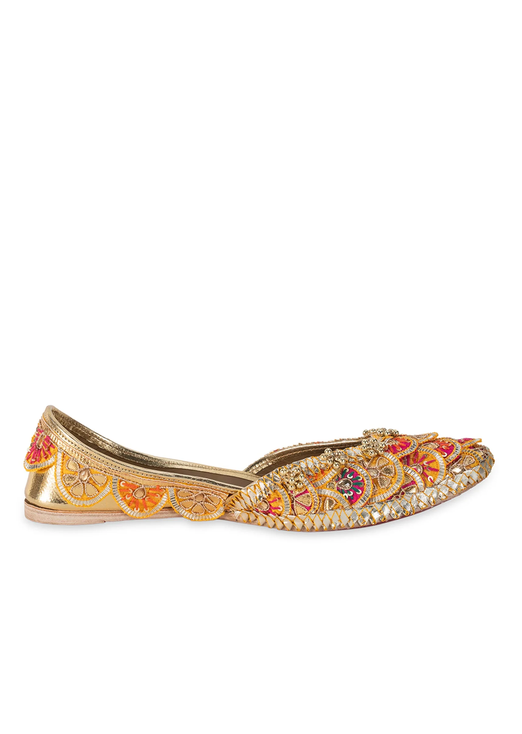 Rose Gold Embellished Kolhapuri - Image 6