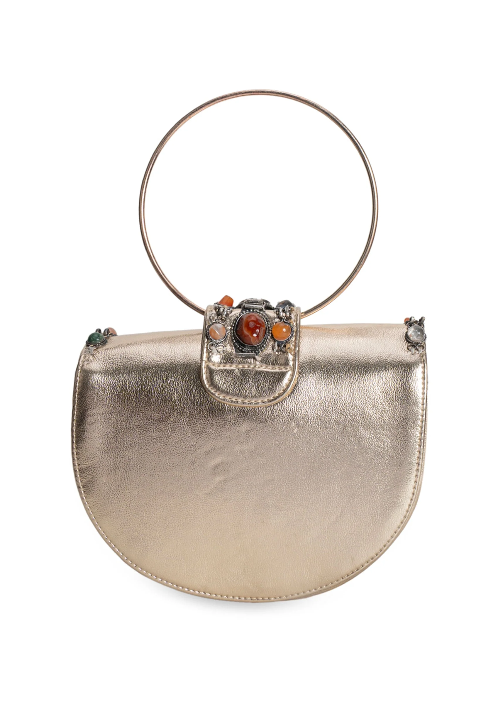 Silver Embellished Clutch - Image 5