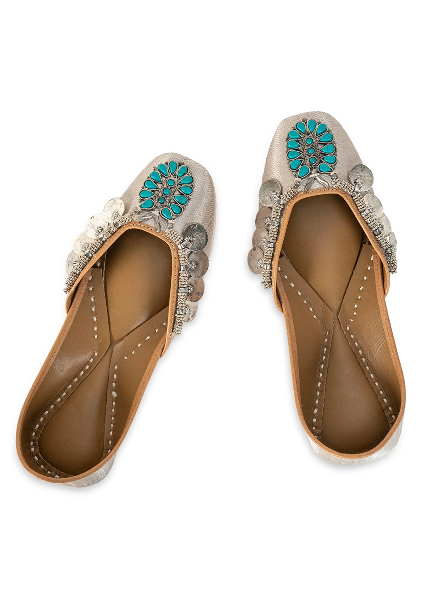 Silver Embellished Jutti - Image 2