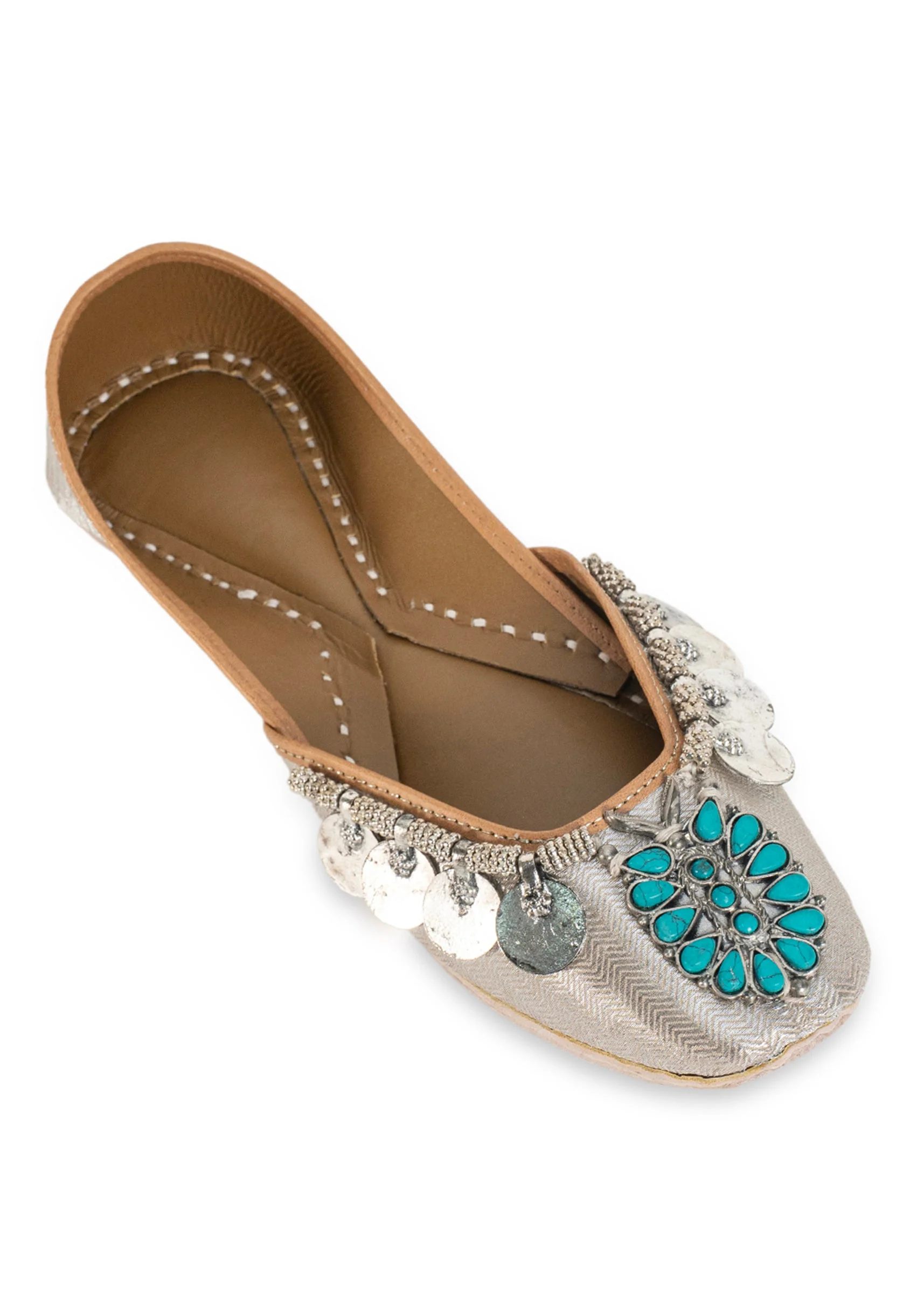 Silver Embellished Jutti - Image 5