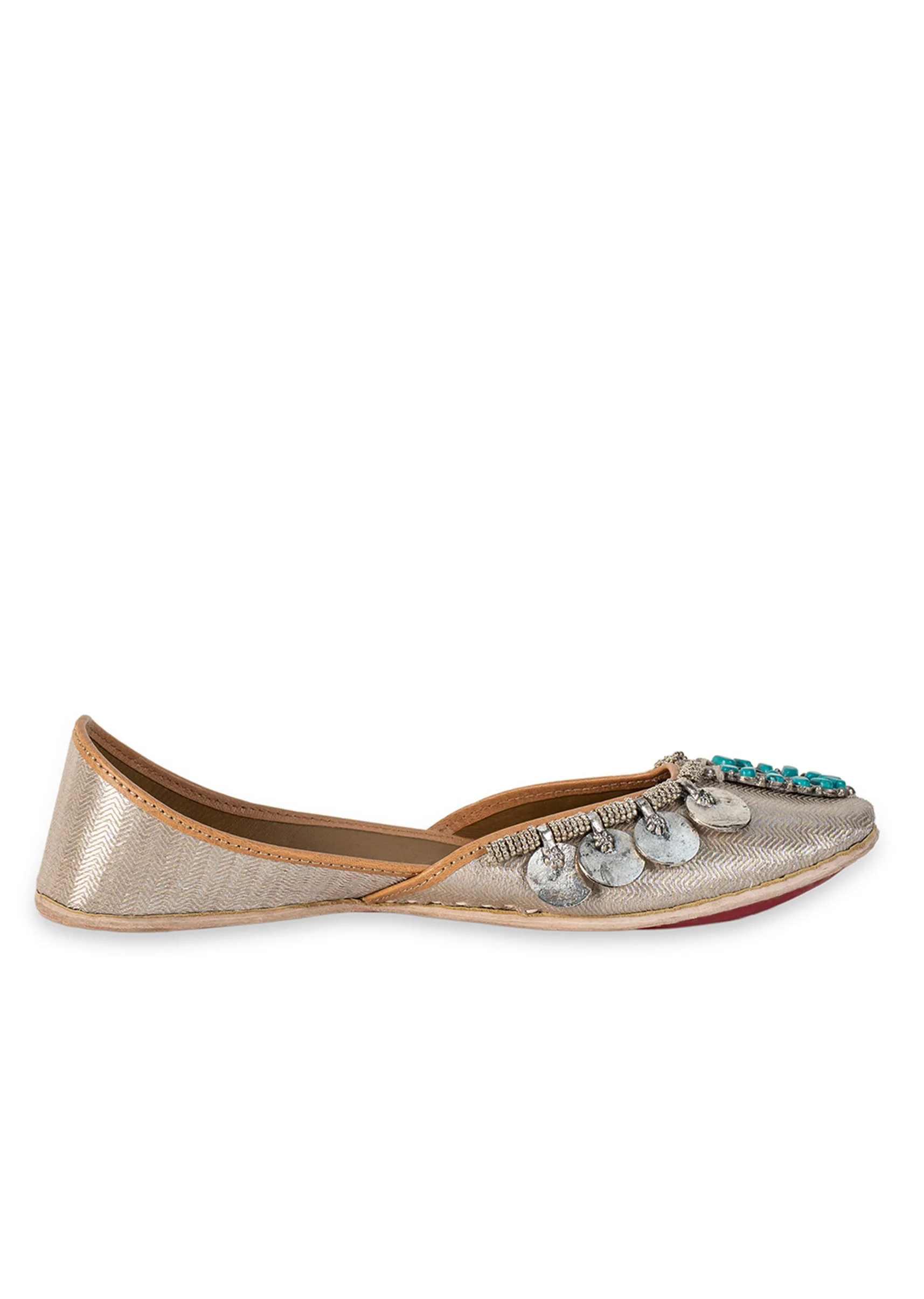 Silver Embellished Jutti - Image 6
