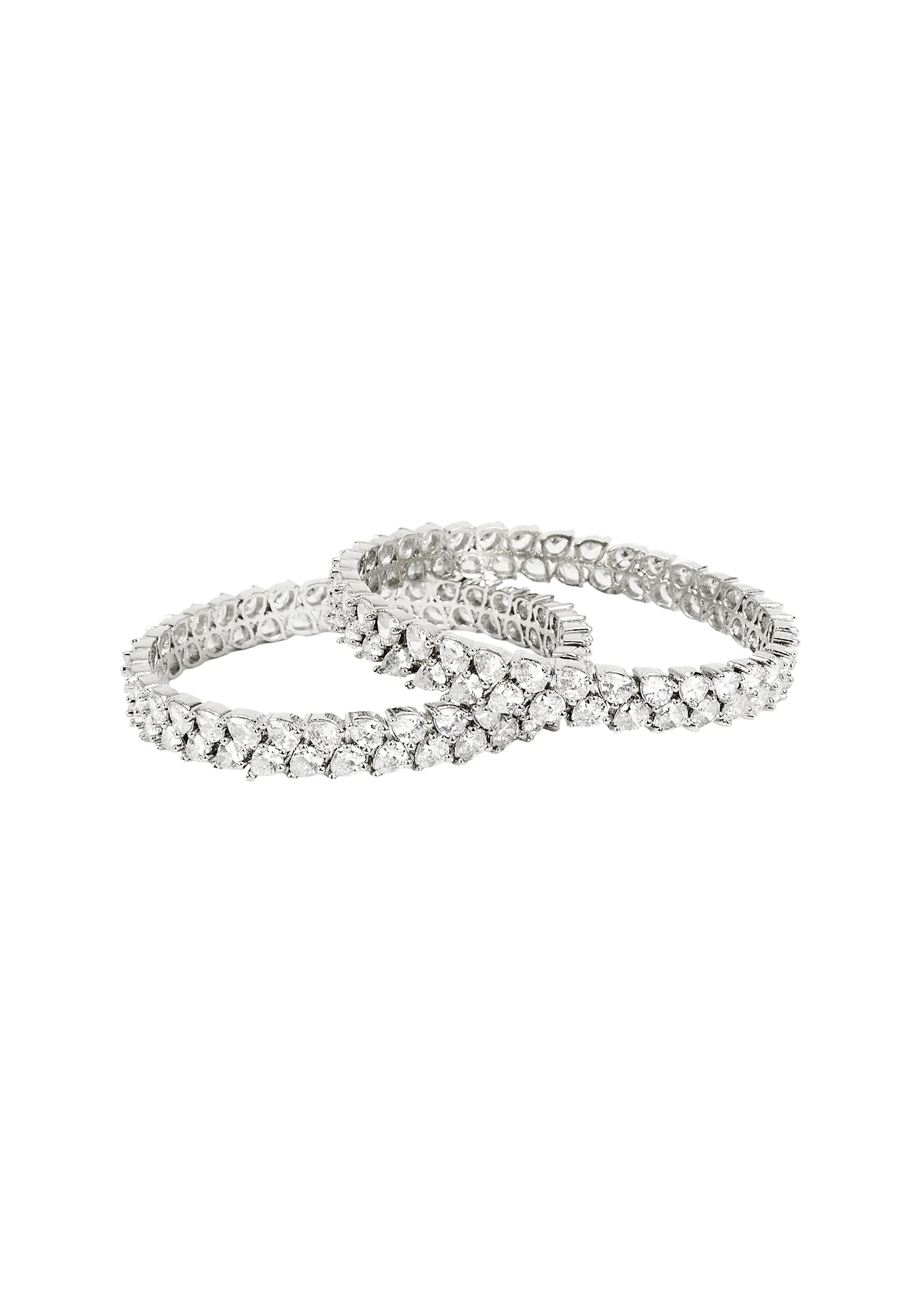 Silver Plated Zircon Diamond Bracelet - Image 3