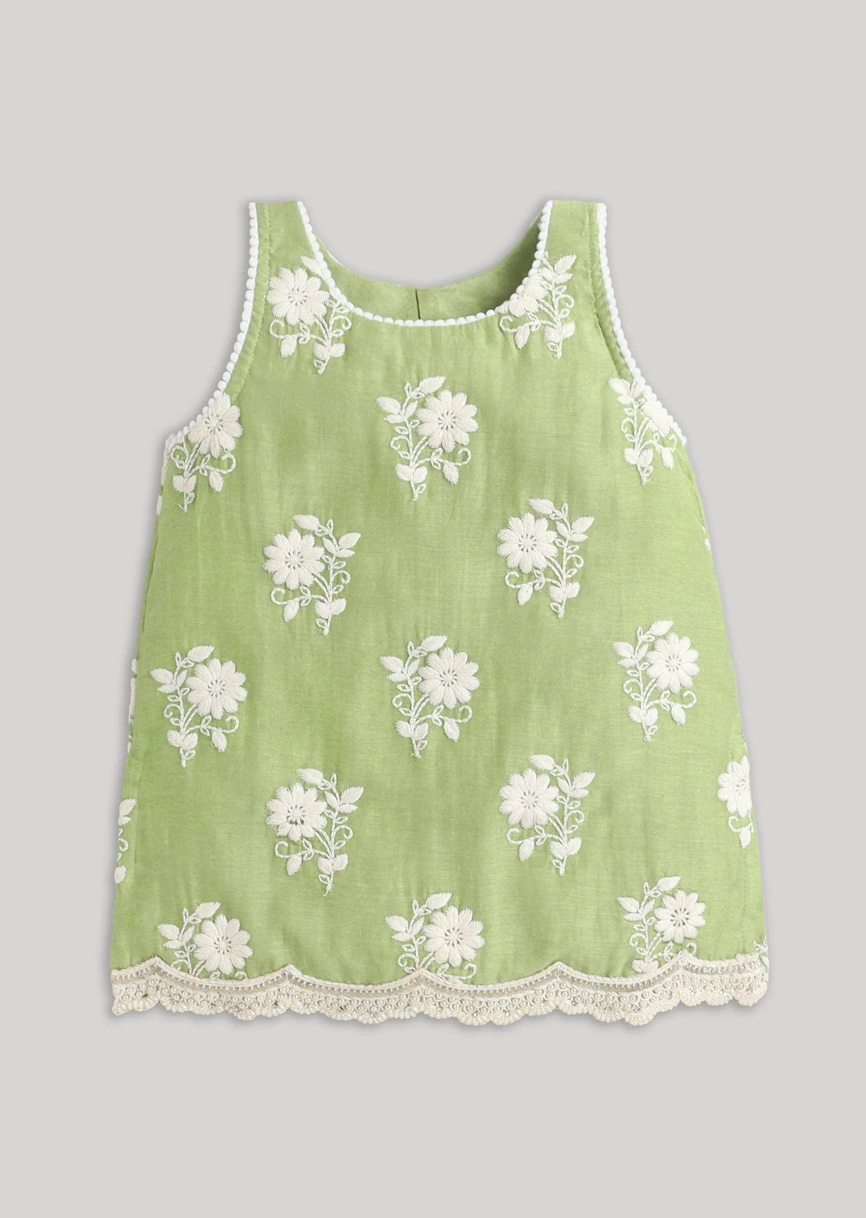 Soft Green Salwar Suit With Resham Detailing - Image 2