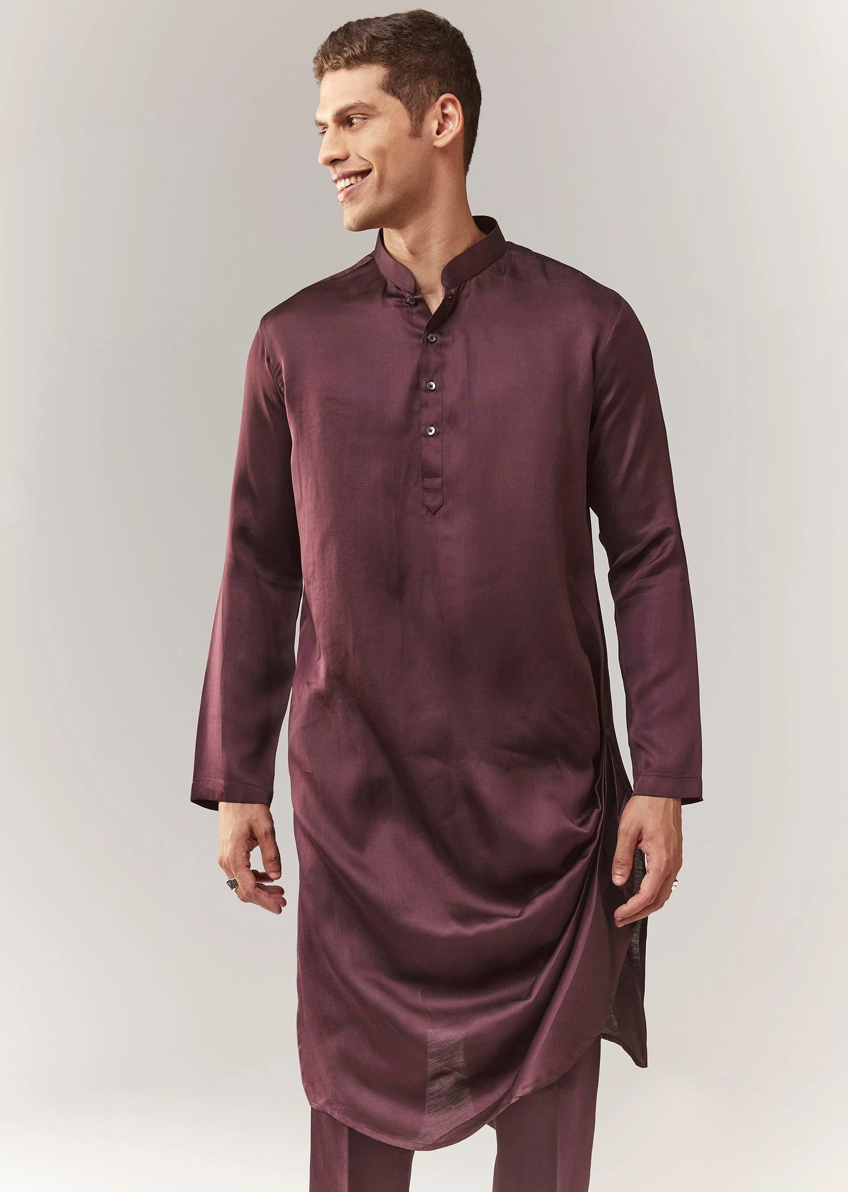 Velvet Indo Western Set With Bead Detailing - Image 6