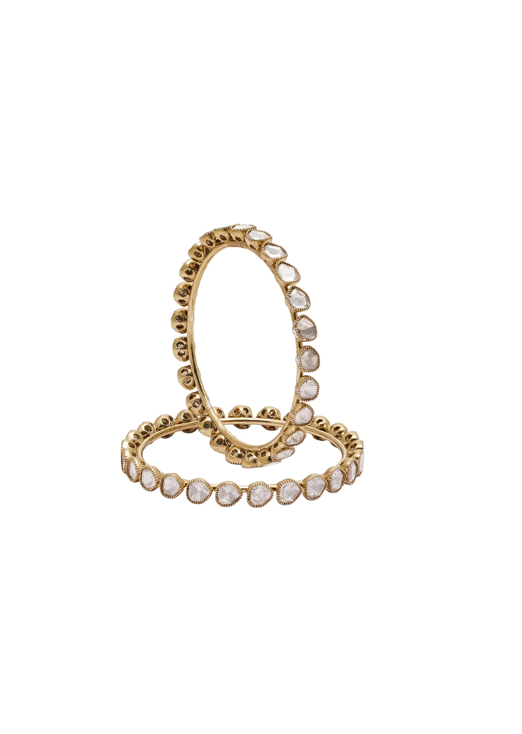 White Gold Festive Bangles - Image 2