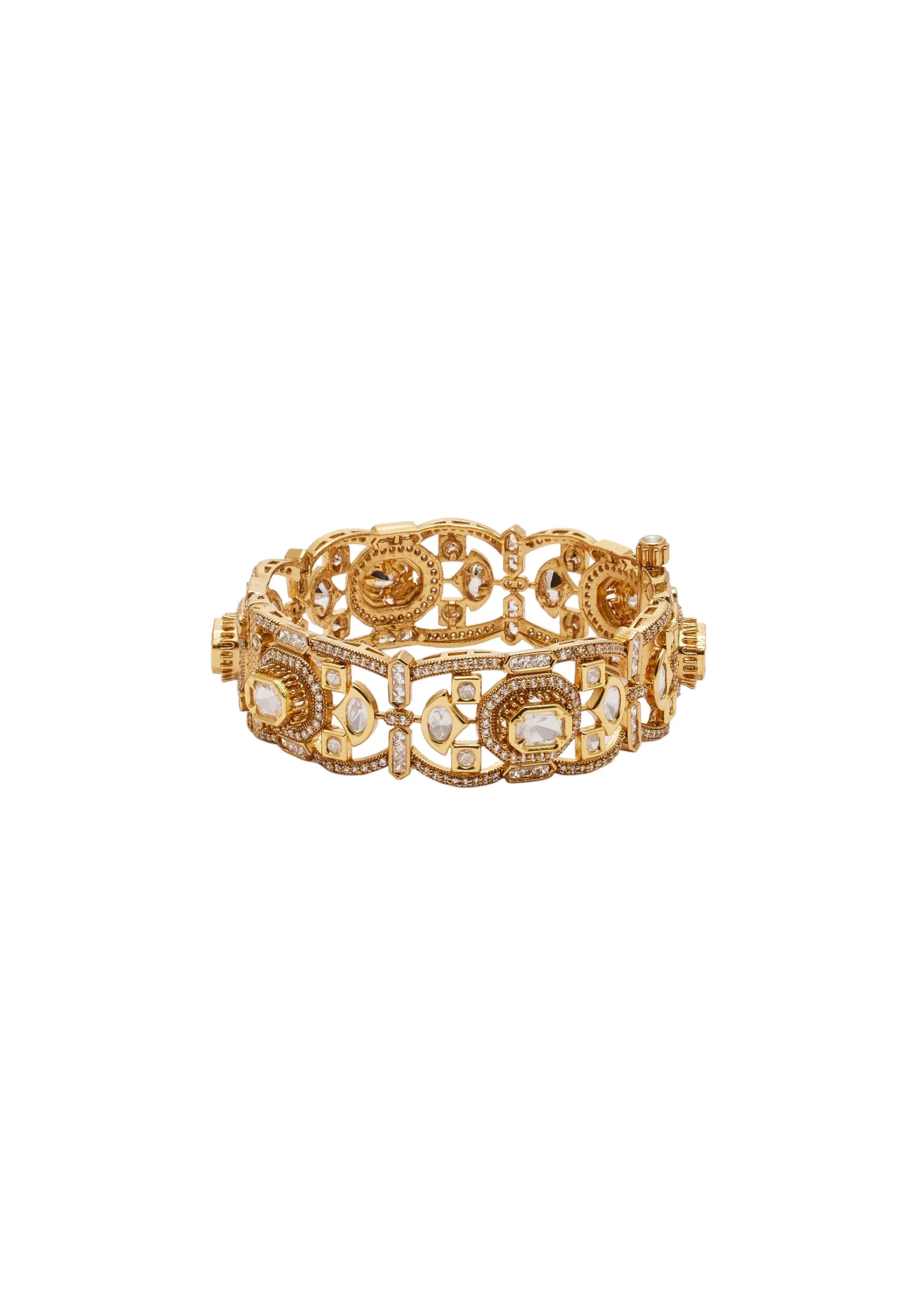 White Gold Wedding Bangles - Image 3