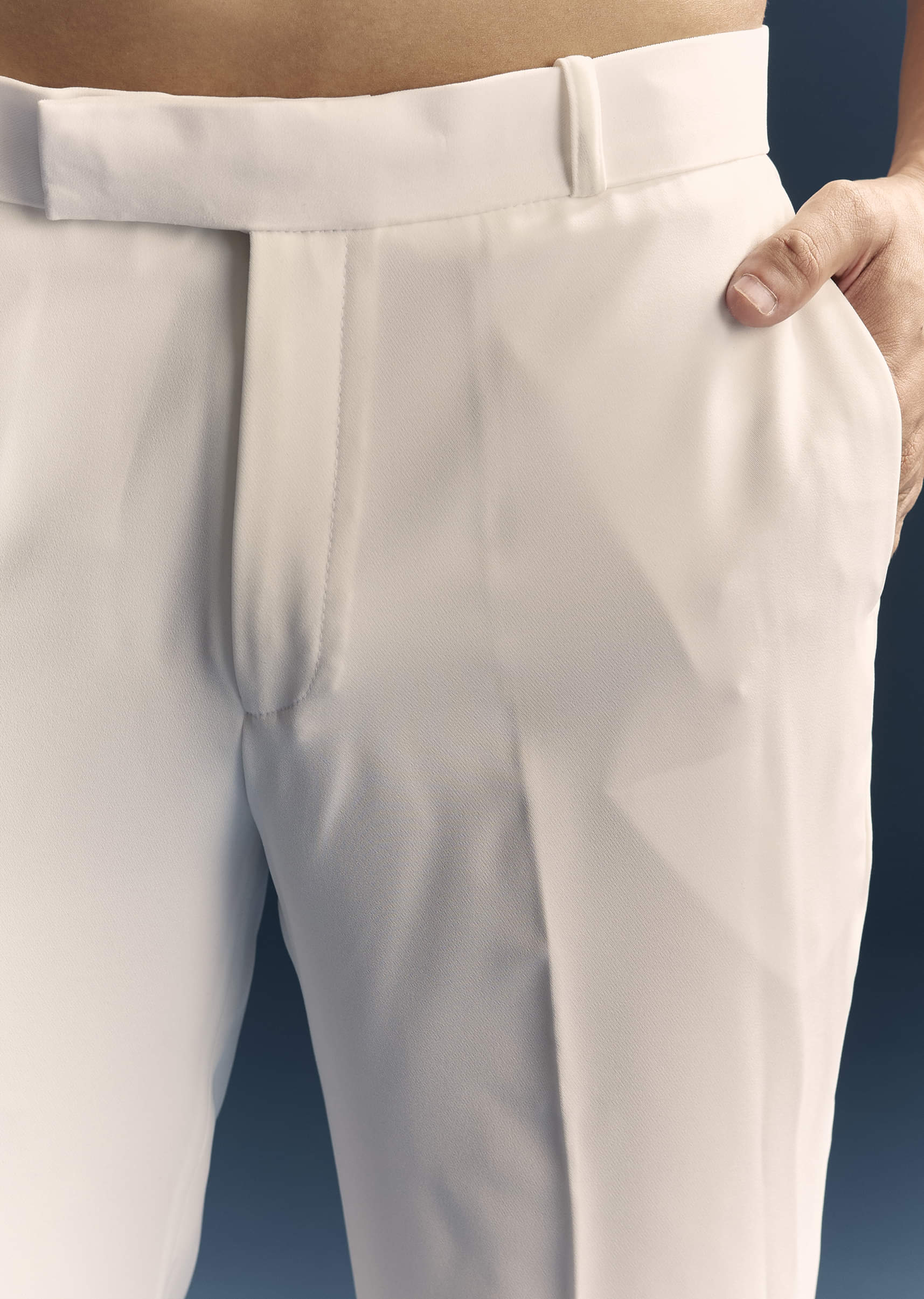 White Jodhpuri Suit For Men With Thread And Moti Embroidery - Image 6