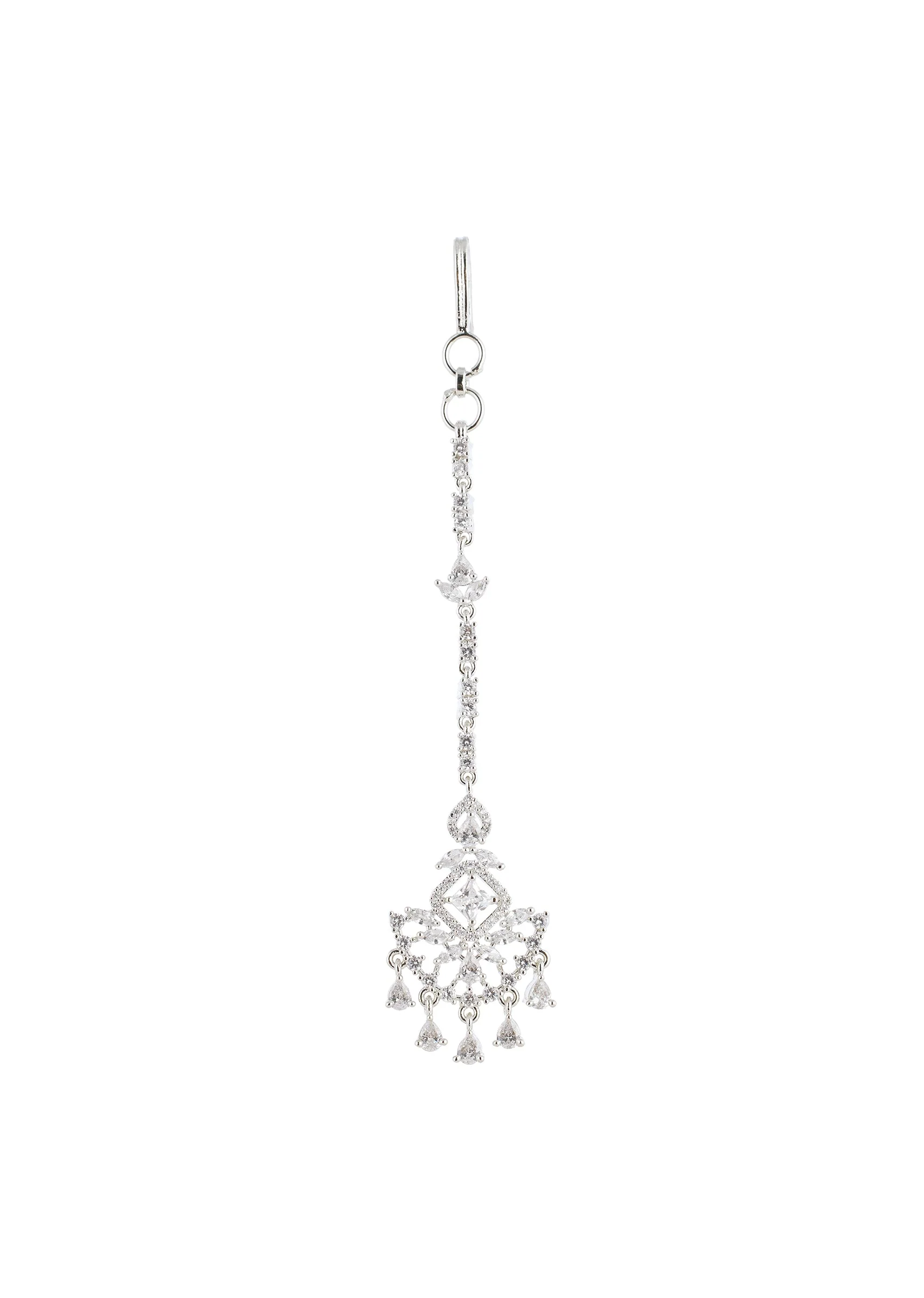 White Maangtikka With Refined Detail - Image 2