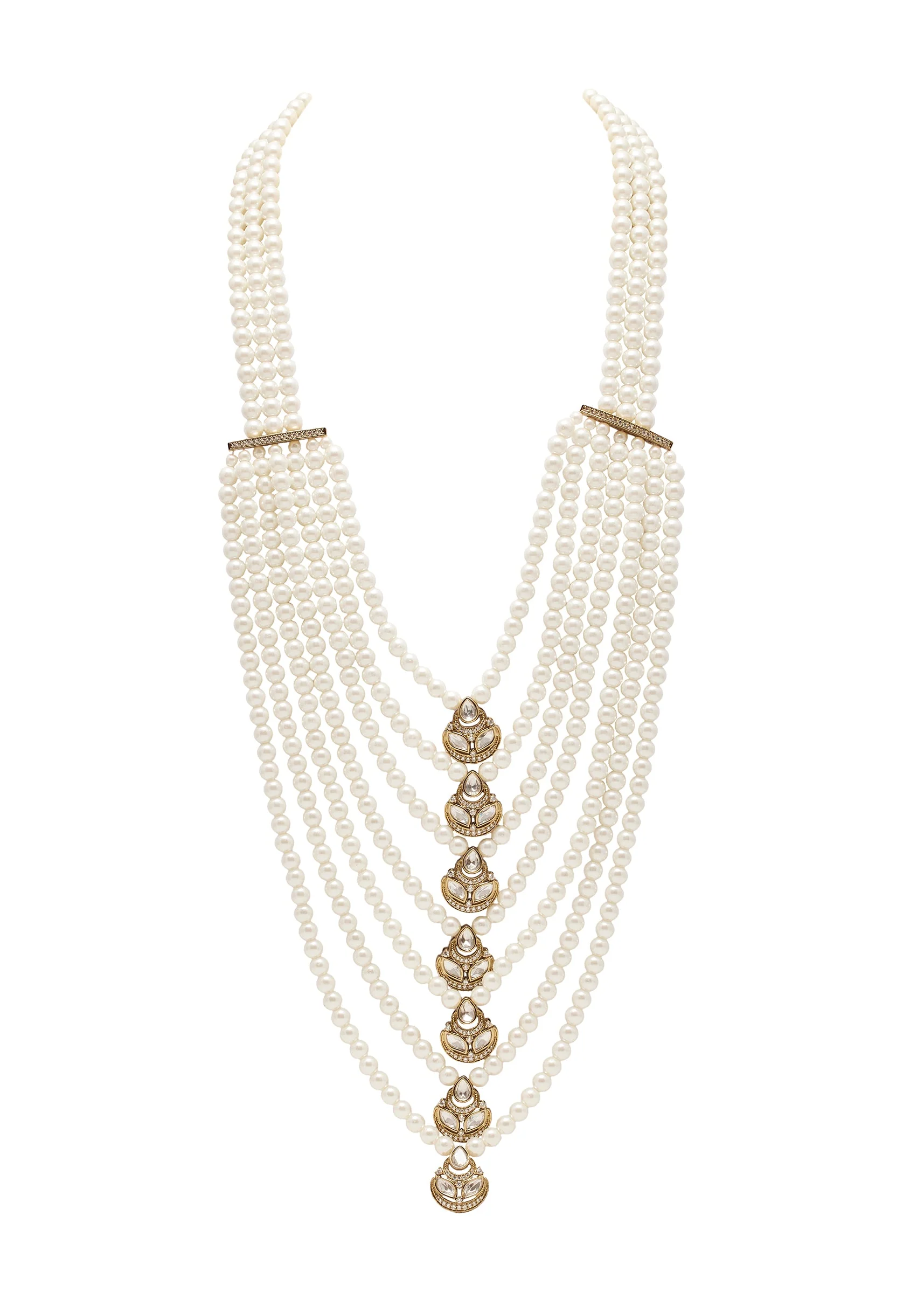 White Pearl Long Necklace