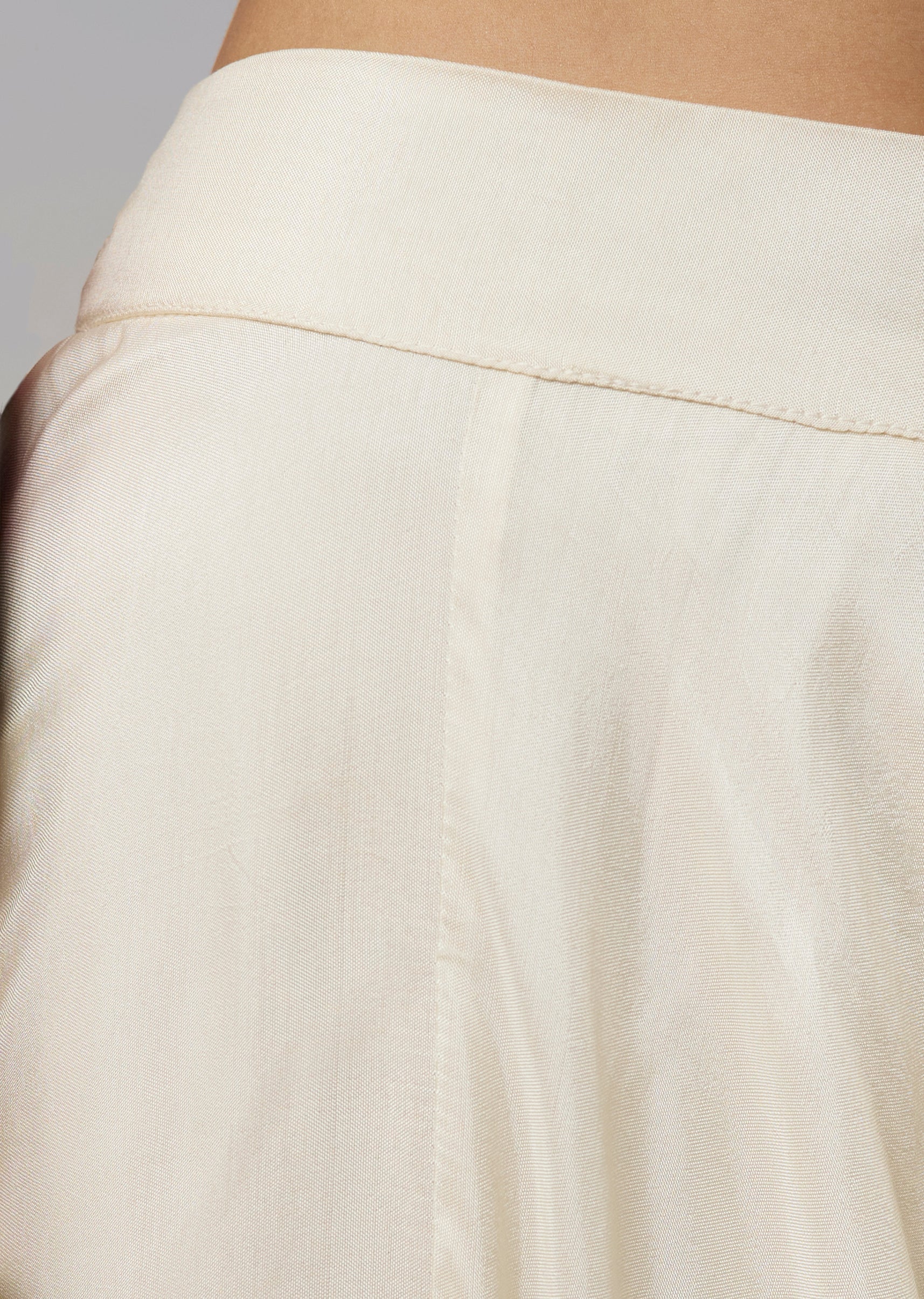 White Silk Palazzo Suits with Moti Zardosi Work - Image 6
