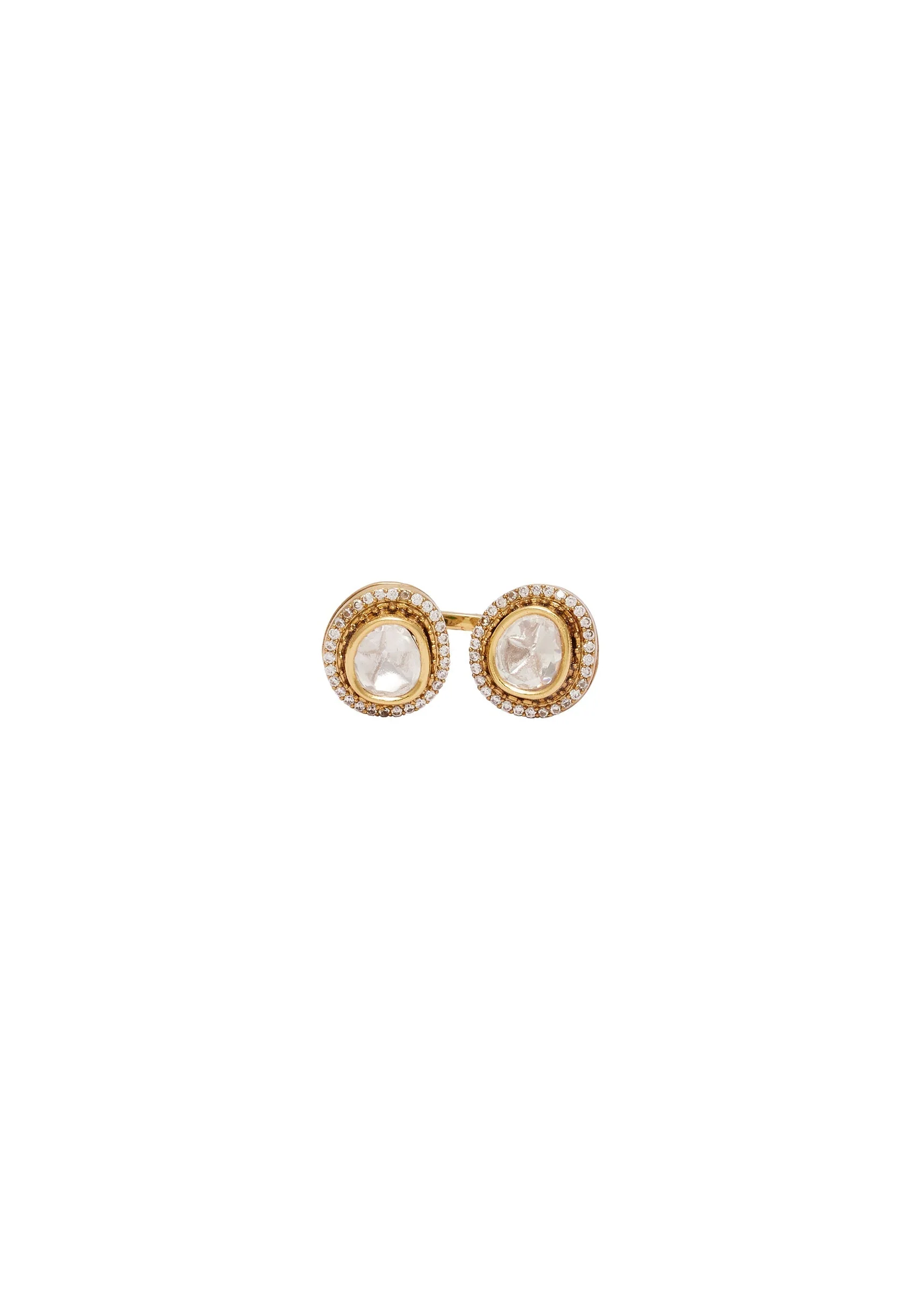 White Stone Festive Statement Ring
