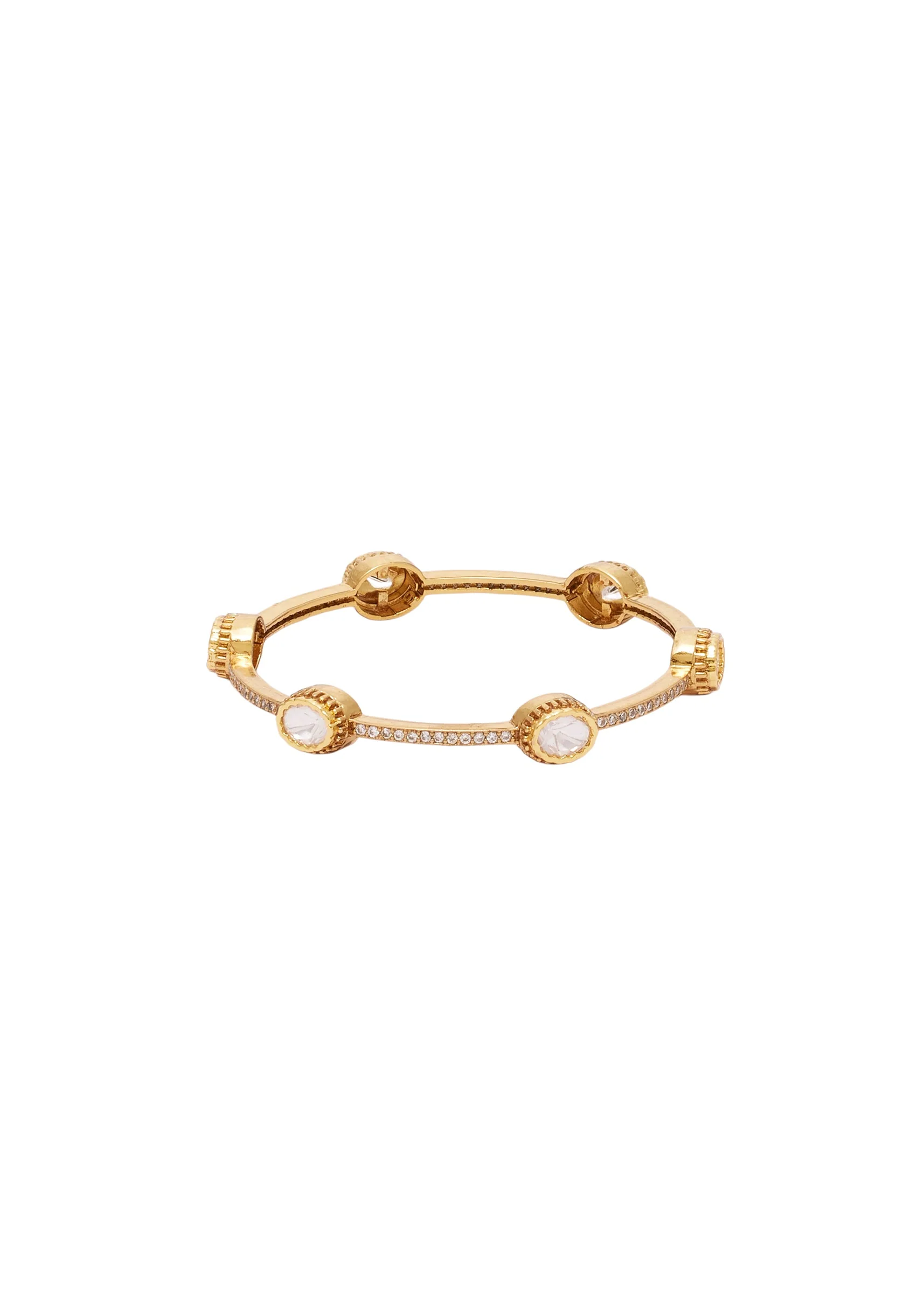 White Zirconia Bangles Set - Image 2