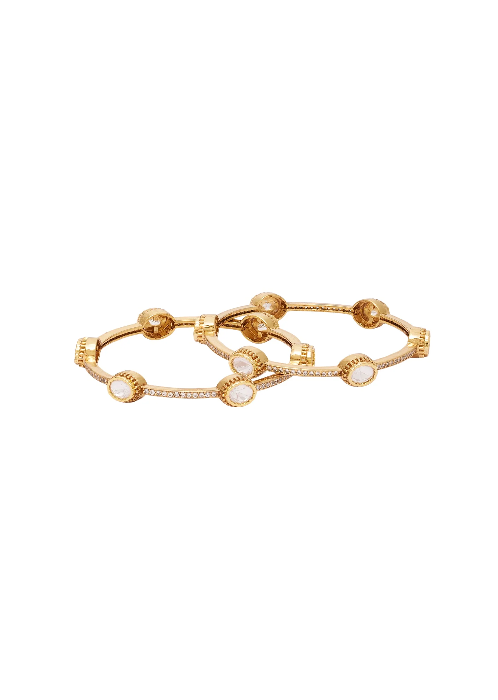 White Zirconia Bangles Set - Image 3