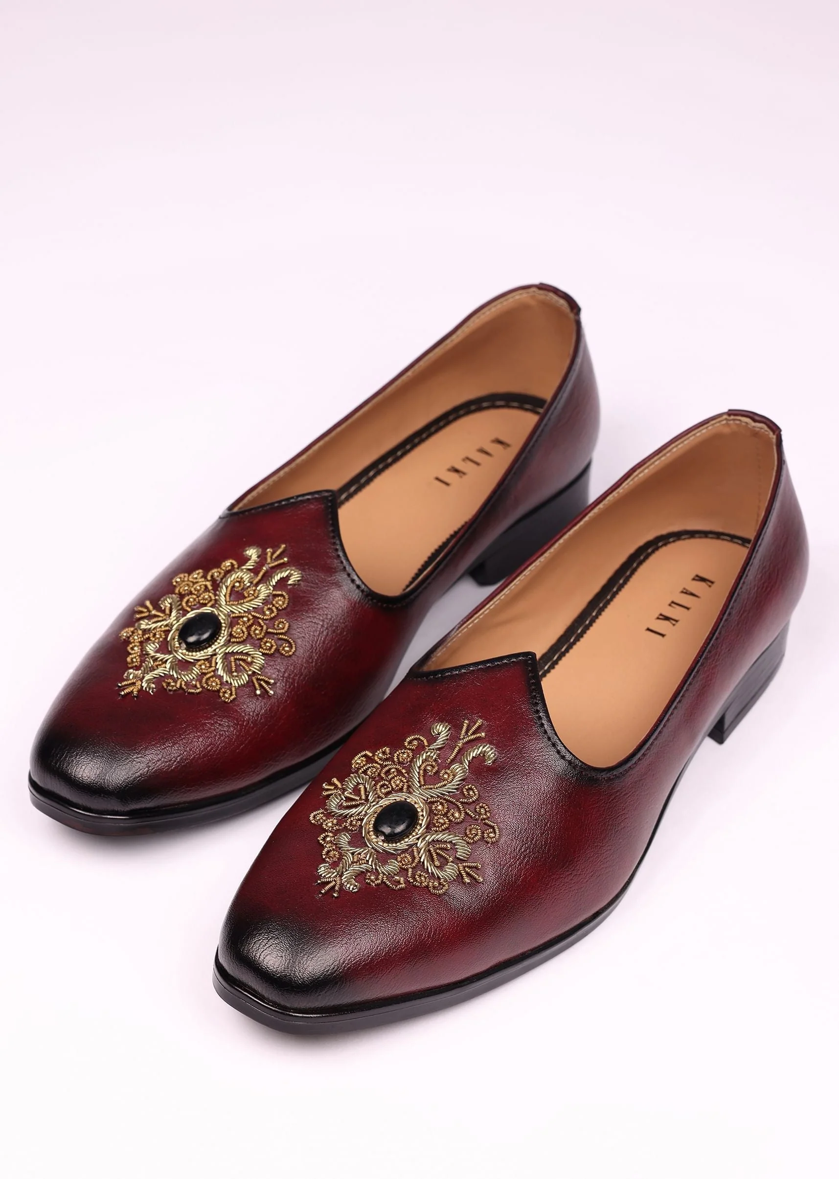 Wine Handwork Jutti For Men - Image 5