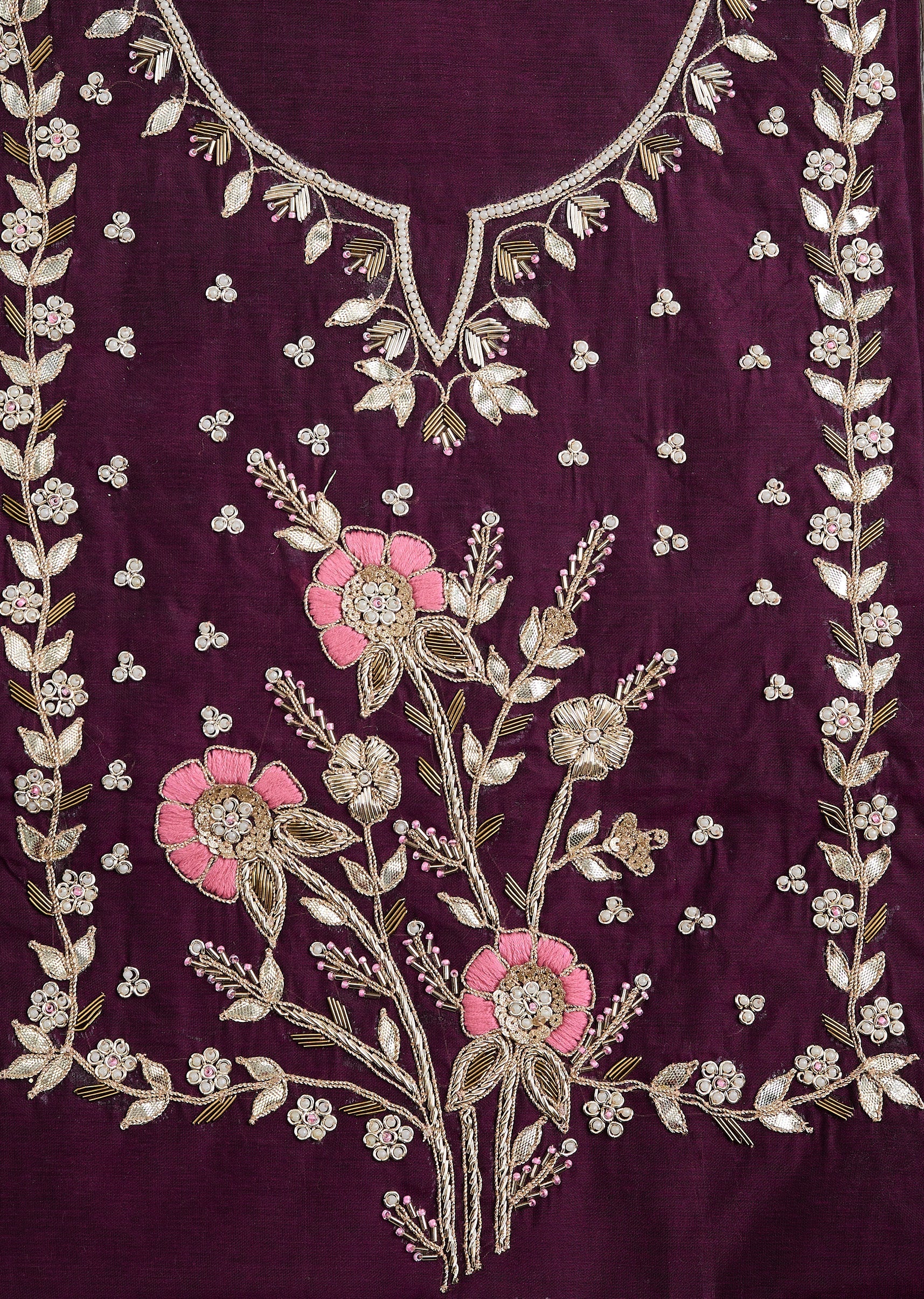 Wine Organza Suit - Image 2