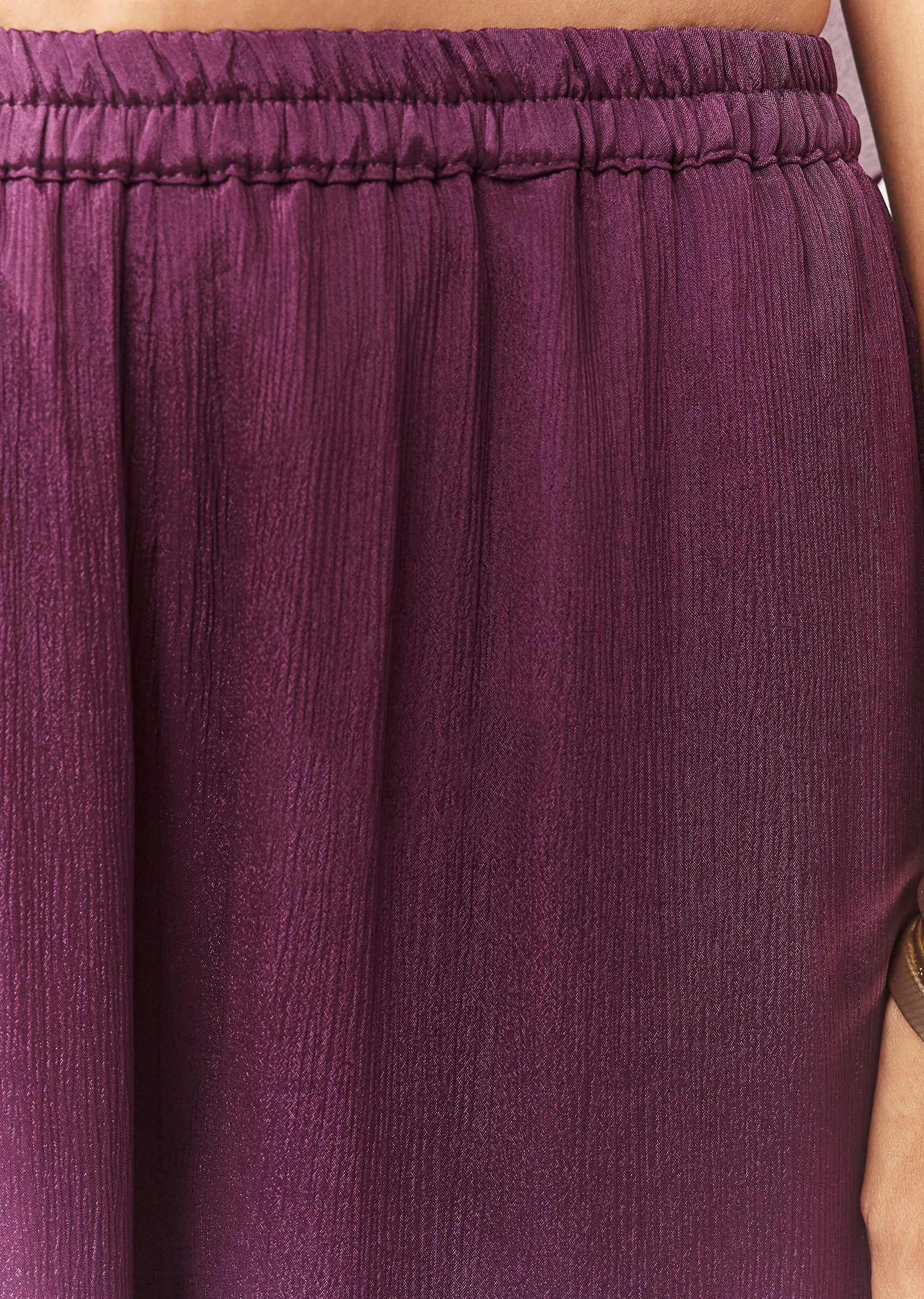 Wine Thread Work Cape Set With Palazzo - Image 6