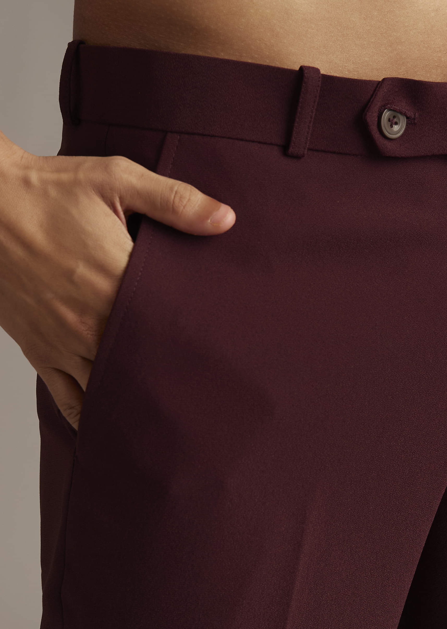 Wine Velvet Indo Western Set For Men With Intricate Hand Embroidery - Image 6