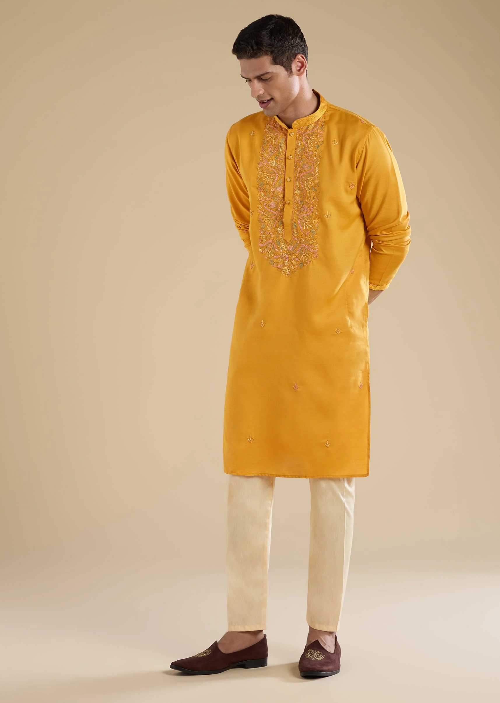 Yellow Casual Kurta Set