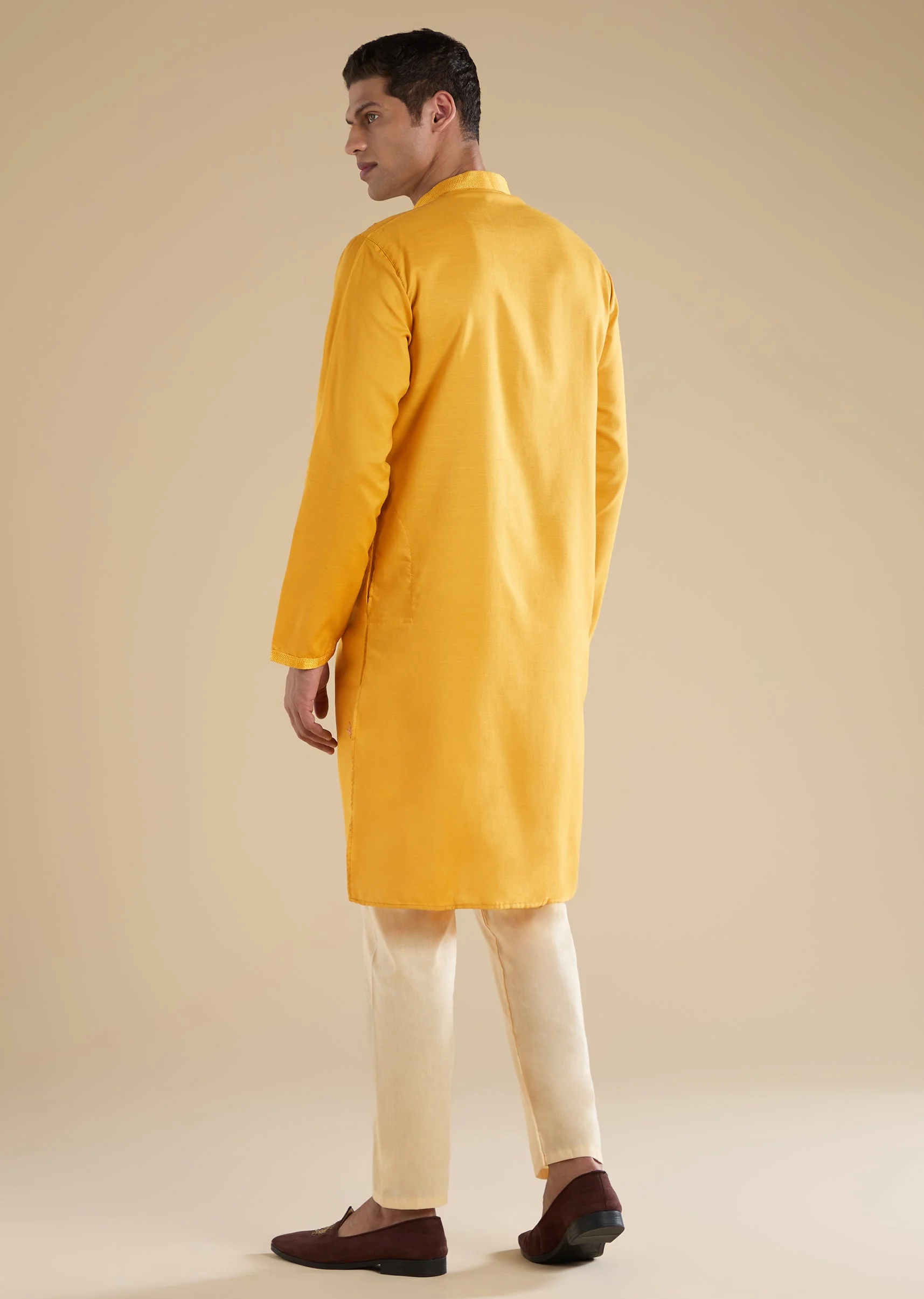 Yellow Casual Kurta Set - Image 5