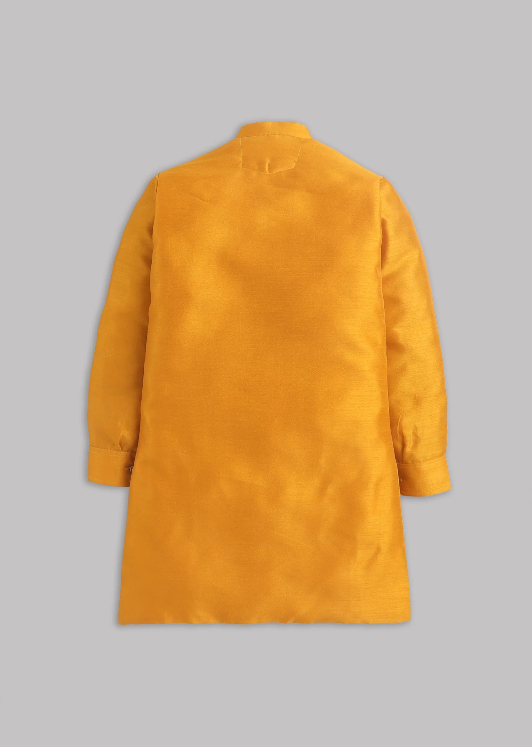 Yellow Multi Abstract Nehru Jacket Set - Image 4