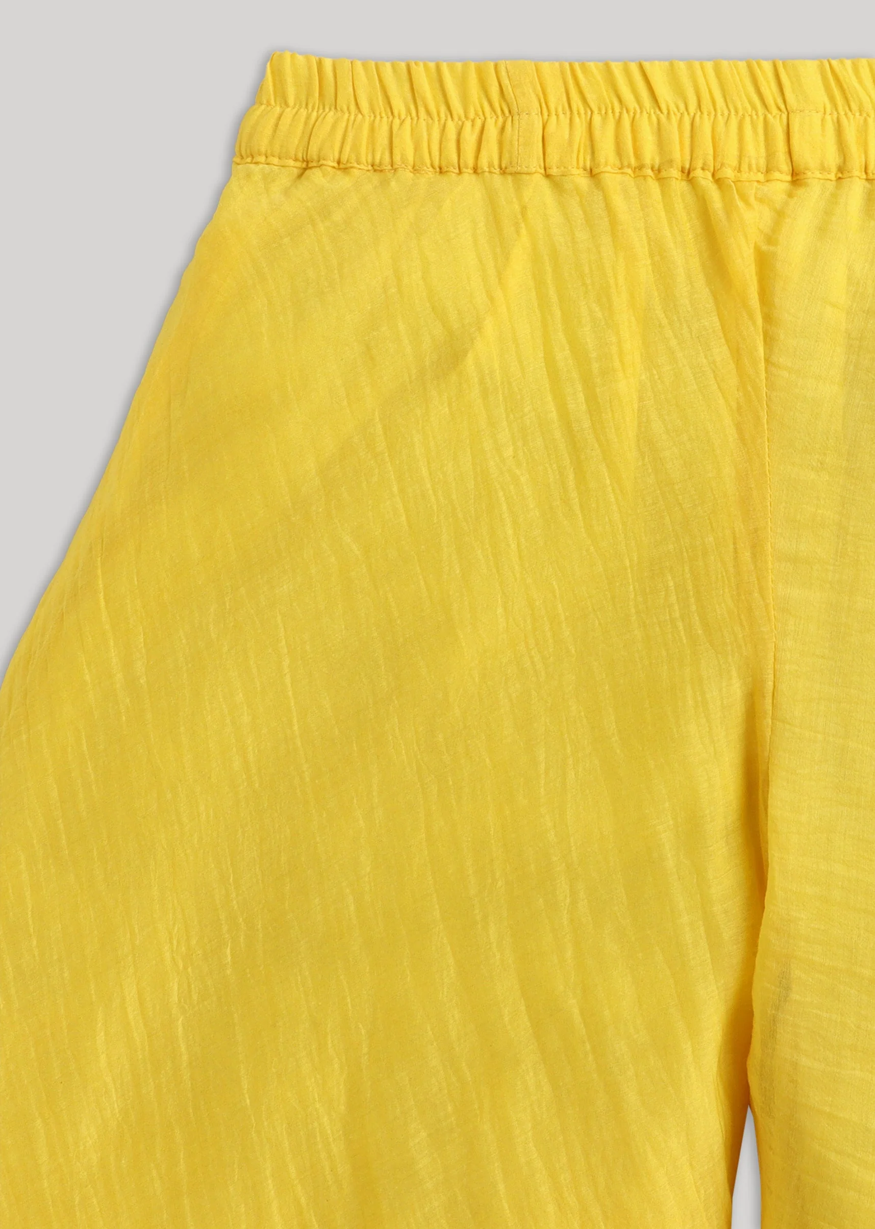 Yellow White Chanderi Salwar Suit With Resham Detailing - Image 7